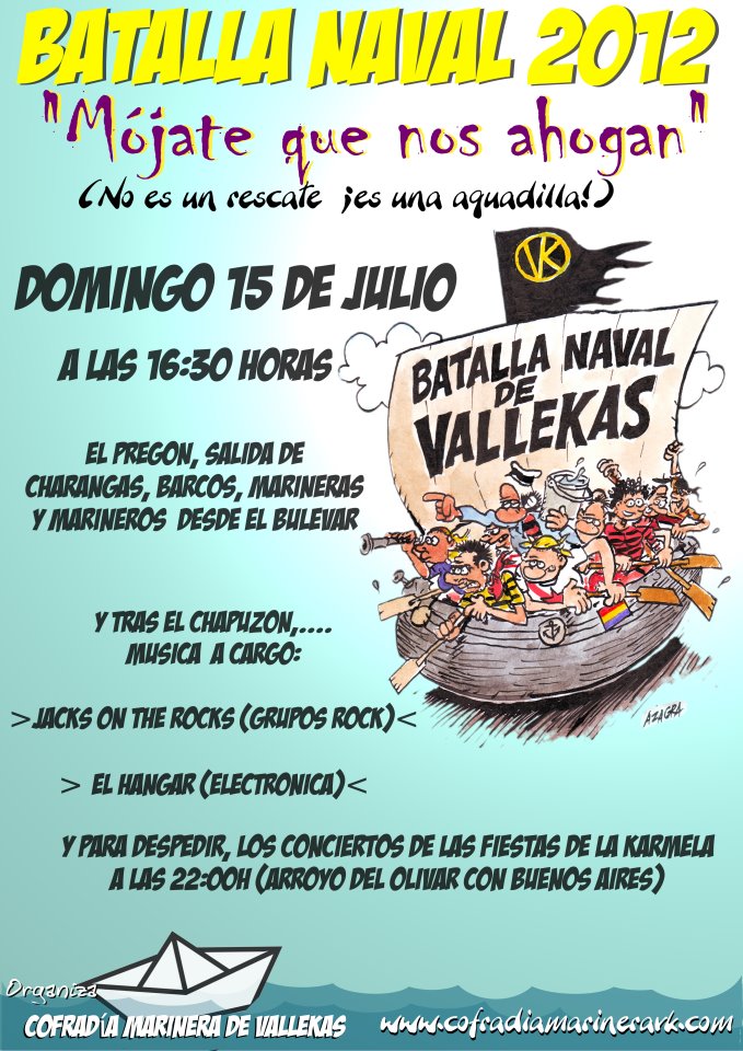 Cartel de la fiesta de la Batalla Naval 2012