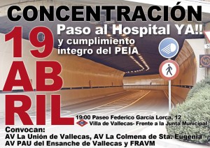 Concentración para solicitar el Paso al Hospital YA y cumplimiento del PEIA