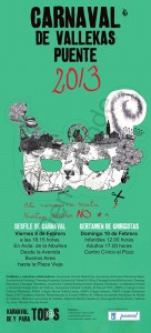 Cartel del evento en el distrito de Puente de Vallecas