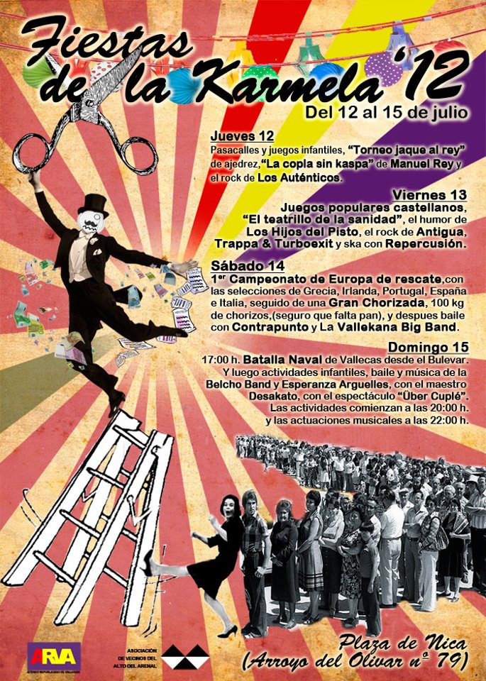 Cartel de la Fiesta de la Karmela 2012