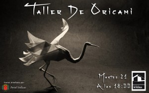 Cartel del Taller de Origami 2013