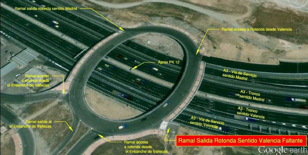 Conexión del Pau con la A-3 en sentido Valencia