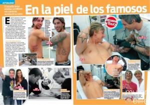 Leo Millares tatuando