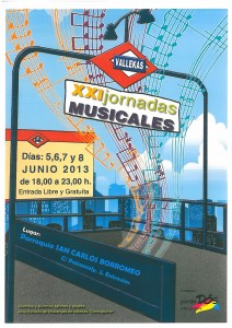 Cartel de las XXI Jornadas Musicales de Vallekas