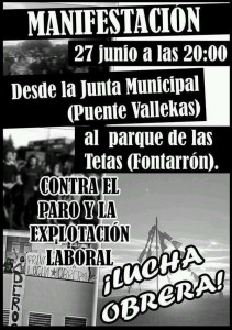 Manifestación contra el paro y la explotación laboral - 27 Jun