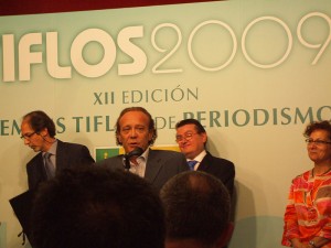 Nino Olmeda en los XII Premios Tiflos