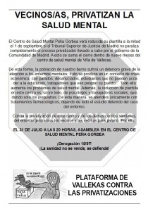 Información facilitada a los vecinos