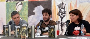 Alberto en su presentación en la Semana negra de Gijon