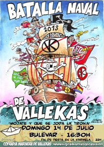 Cartel de la Batalla Naval 2013 de "Azagra"