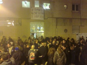 Vecinos en el C.S.Mental de Puente de Vallecas