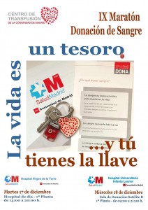 Cartel - IX Maratones de donación - Diciembre 2013