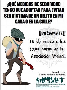 Cartel de la charla