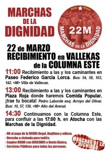 Marchas por la dignidad 22M Vallecas