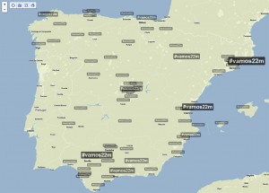 Plano de Treanding Topic con el hashtag #Vamos22m