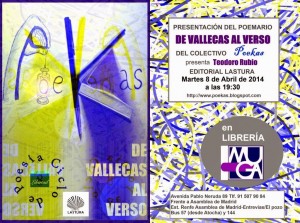 Cartel de la presentación del poemario "De Vallecas al verso"