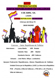 Cartel del acto de presentación