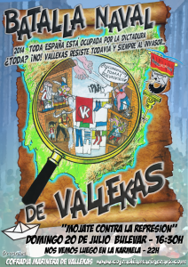 Cartel de la Batalla Naval de Vallekas 2014