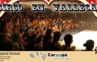 El grupo circense Carampa acerca su arte a Vallecas