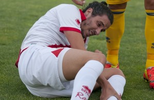 Licá se lamenta por el esguince de tobillo (Foto: Pasión por el Rayo)