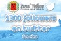 Más de 1300 followers en twitter