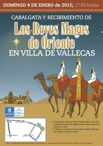 Cartel de la Cabalgata en Villa de Vallecas