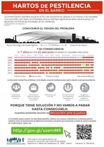 Cartel informativo - Contaminación odorífera de Valdemingómez