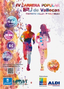 Cartel IV carrera Pau de Vallecas 2015