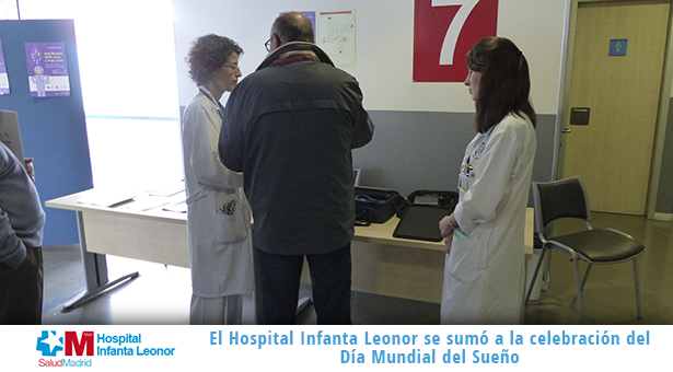 El Hospital Universitario Infanta Leonor imparte unas charlas-taller en celebración del Día Mundial del Sueño