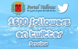 Más de 1600 followers en Twitter