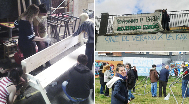 Trabajos en el Campo Azul de Vallecas