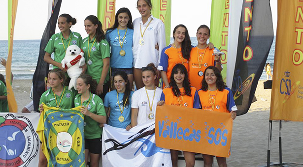 Las socorristas del Vallecas SOS consiguen nuevas medallas en el XXVII Campeonato de España Infantil y Cadete de verano