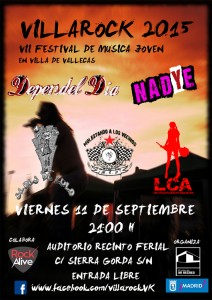 Cartel del VillaRock 2015