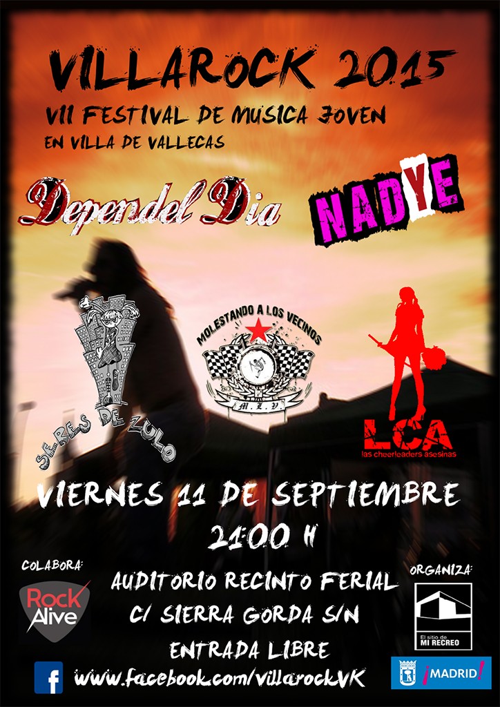 Cartel del VillaRock 2015