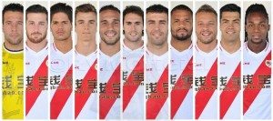 Once inicial - Toño, Tito, Zé, Llorente, Nacho, Baena, Trashorras, Bebé, Ebert, Miku y Manucho