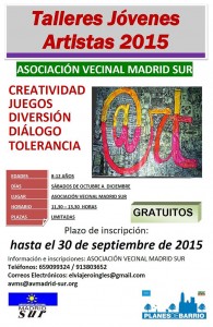 Cartel del Taller “Jóvenes Artistas”