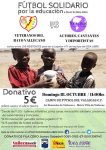 Fútbol Solidario por la educación 'Idea Libre'