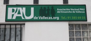 Letrero de la Asociación Vecinal