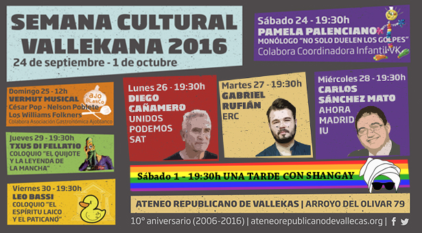 Semana Cultural Vallekana 2016 - Debate abierto socio-político en el Ateneo Republicano de Vallekas