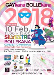 Cartel de la Gaykana Bollekana 2018