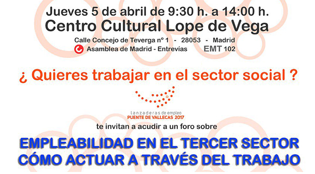Las lanzaderas de Puente de Vallecas organizan el evento solidario 'Empleabilidad en el Tercer Sector'