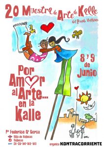 Cartel de la XX Muestra de Arte de Kalle del Pueblo de Vallekas