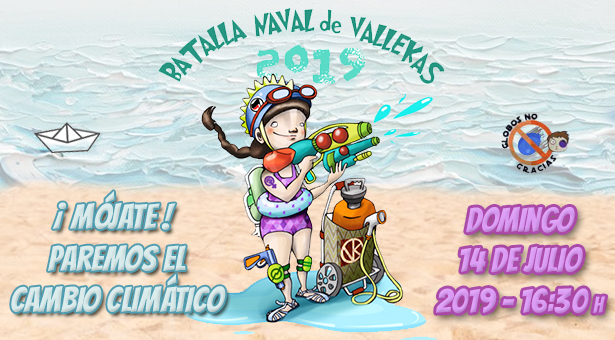 Batalla Naval de Vallekas 2019 - ¡Mójate! paremos el cambio climático
