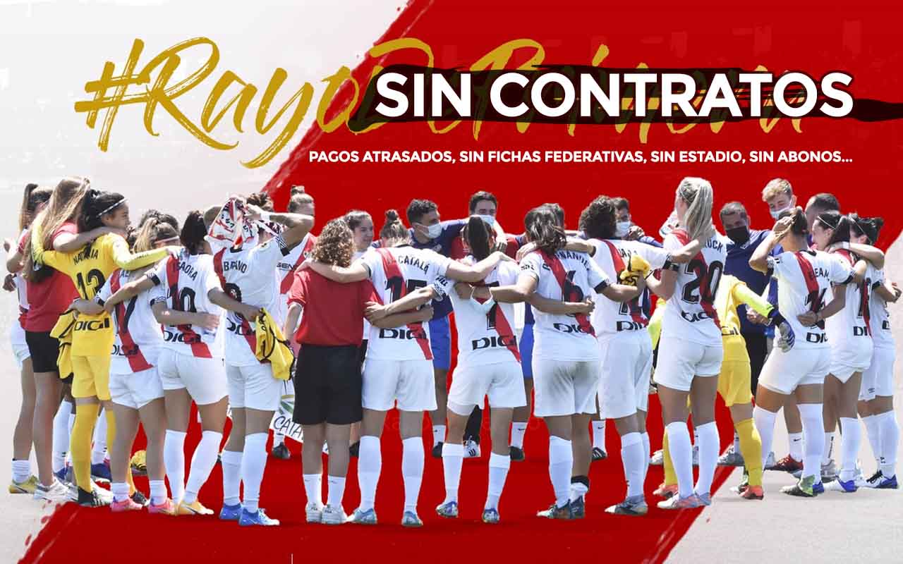 Las futbolistas del Rayo Vallecano no disponen aún de sus nuevos contratos