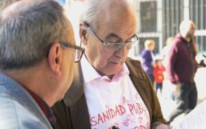 Juan Luis en el documental "Los Cuidados"