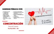 Concentración contra el deterioro de la Sanidad Pública en Villa de Vallecas