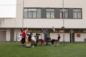 Entrevistando a Laura Torvisco en la Ciudad Deportiva del Rayo Vallecano