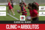 Los alumnos del Vallecas Rugby Unión reciben la visita de los Classic All Blacks en el campo de rugby de Los Arbolitos