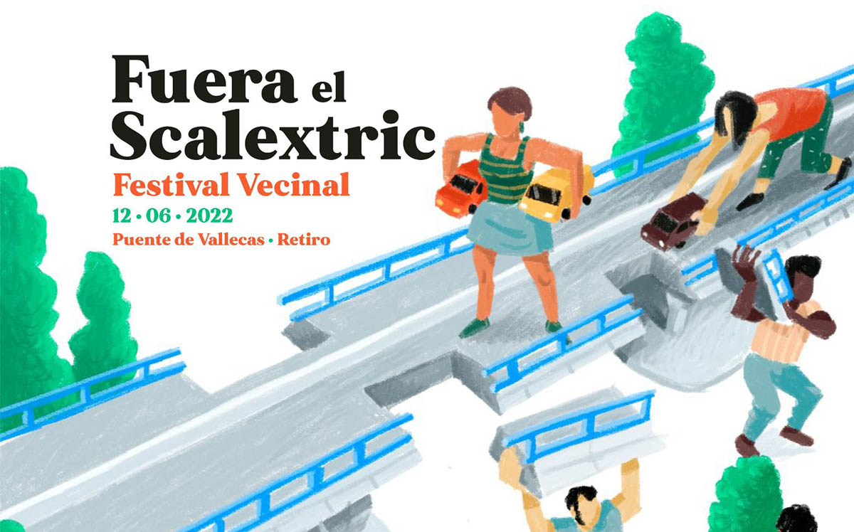 Las asociaciones vecinales de Puente de Vallecas y Retiro reclaman el desmantelamiento del scalextric de Puente de Vallecas