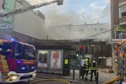 Incendio en un edificio abandonado de la Avenida de la Albufera