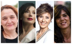 Tània Balló, Luz Casal, Sonsoles Ónega y Lara Moreno